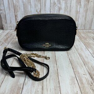 Coach - Jes Crossbody - Black Leather with Gold Hardware